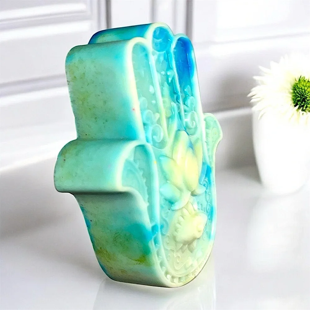 Earthy masculine scented HANDMADE soap 3x2in 5oz donkey milk & shea butter